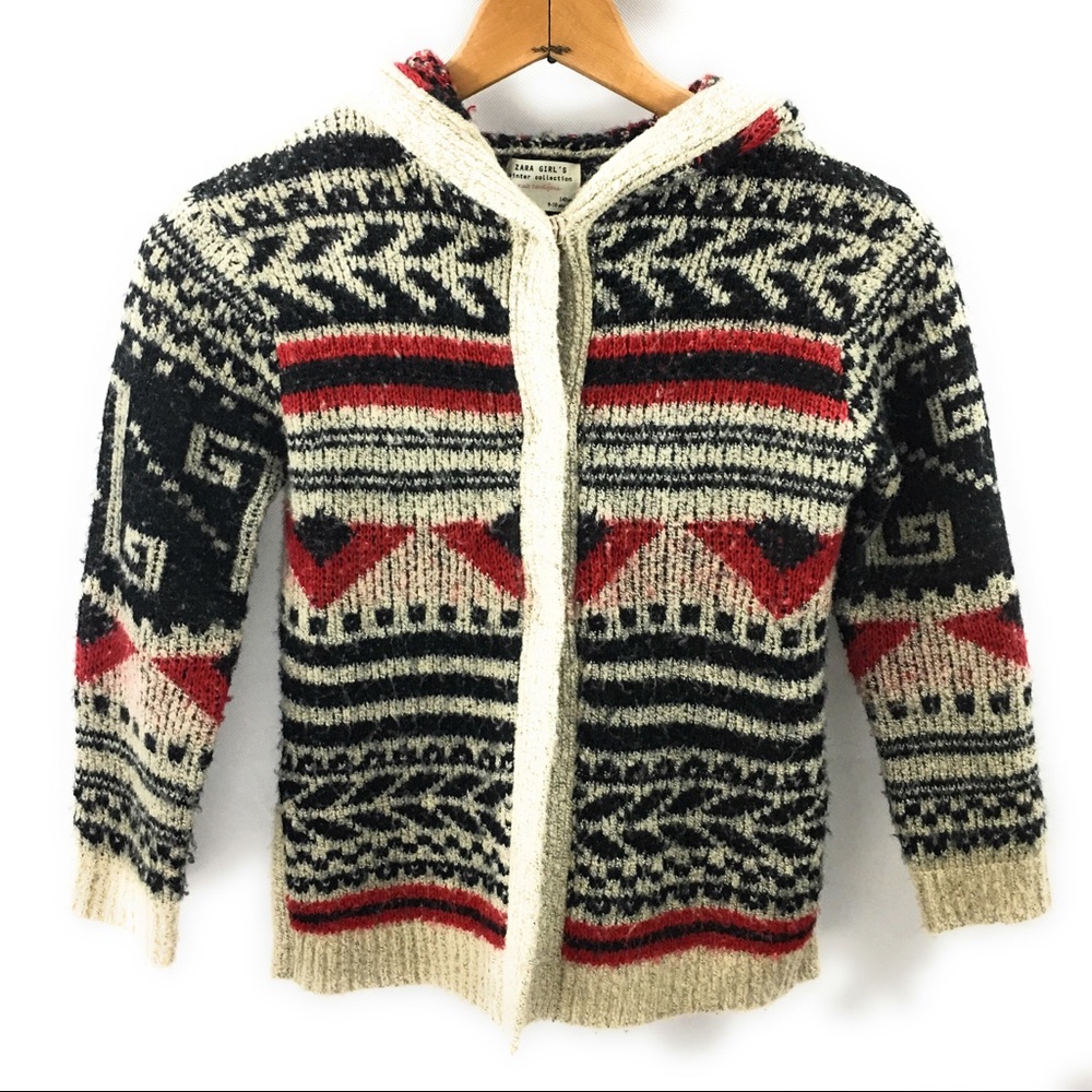 (SOLD)Zara Girls Acrylic Wool Button Cardigan - Picture 2 of 5
